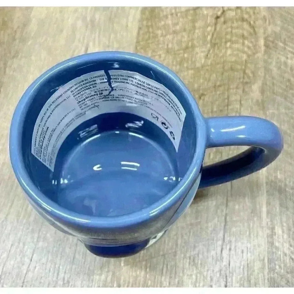 Disney Parks Lilo & Stitch Coffee Mug Cup Blue Ceramic Sculpted Open Mouthed - Picture 6 of 8